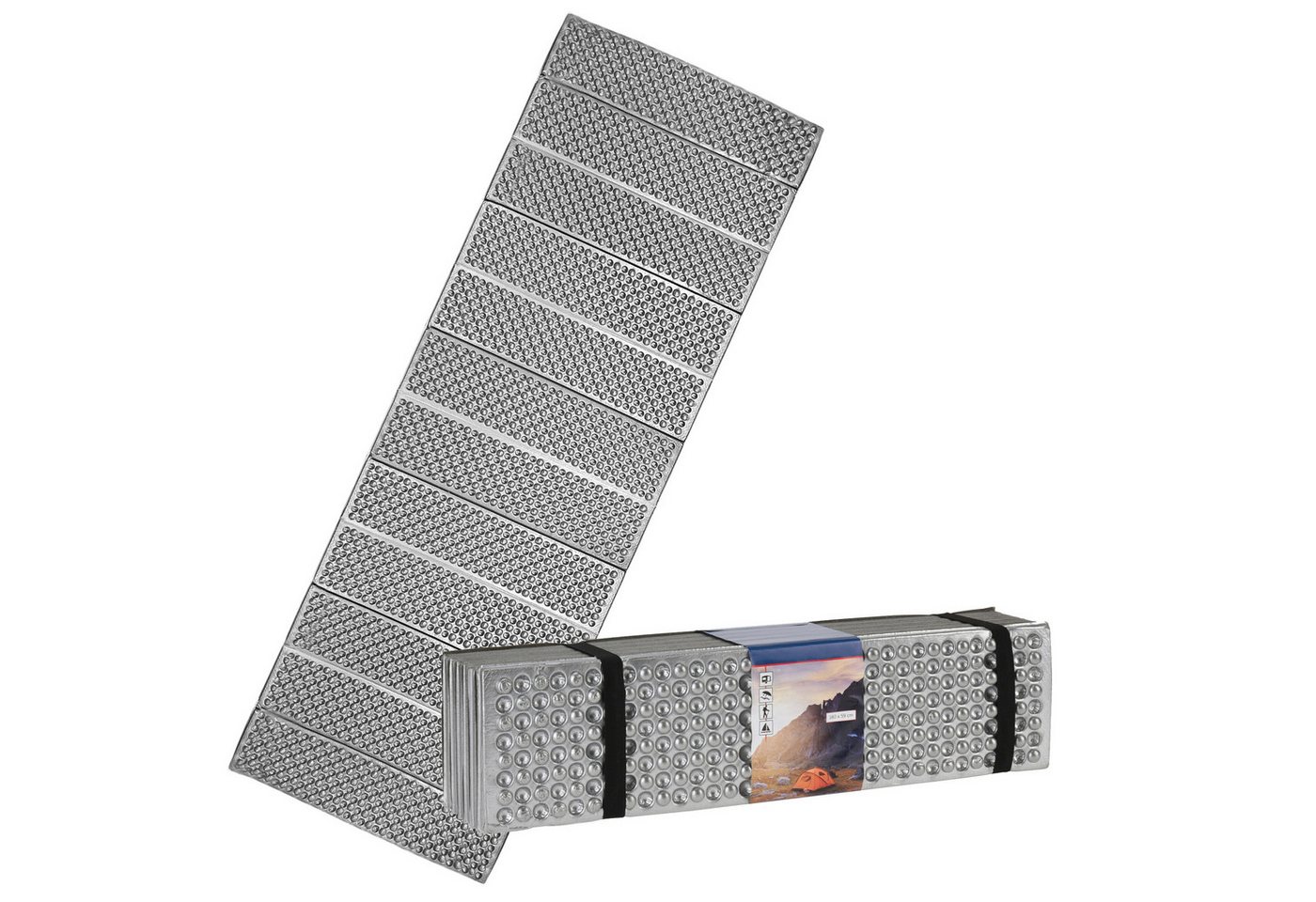 Spetebo Isomatte Camping Isomatte ultraleicht faltbar silber - 180 x 59 cm, (Anzahl, 1-tlg., Stück), ultraleichtes Gewicht Bild 5