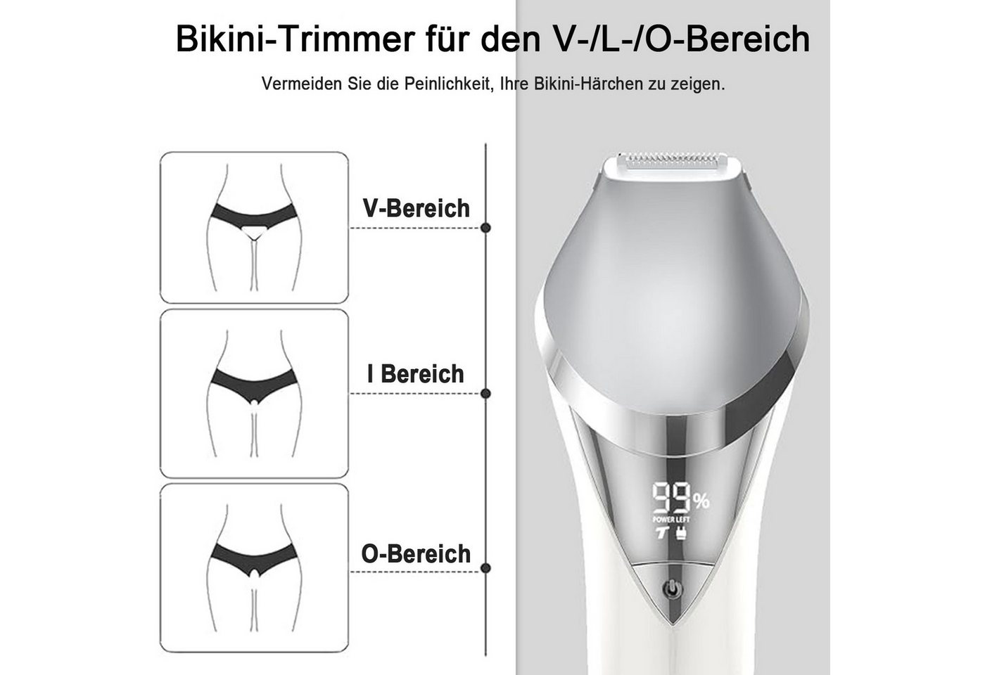 AIMAX Epilierer Epilierer für Damen 7-in-1-Haarentfernungsgerät für Frauen Wasserdicht, Elektrischer Damenrasierer mit Peelingbürste,Reinigungsbürste,Massage, für Gesicht, Beine, Augenbraue, Nasenhaare, Bikini und Achseln IPX6 Bild 2