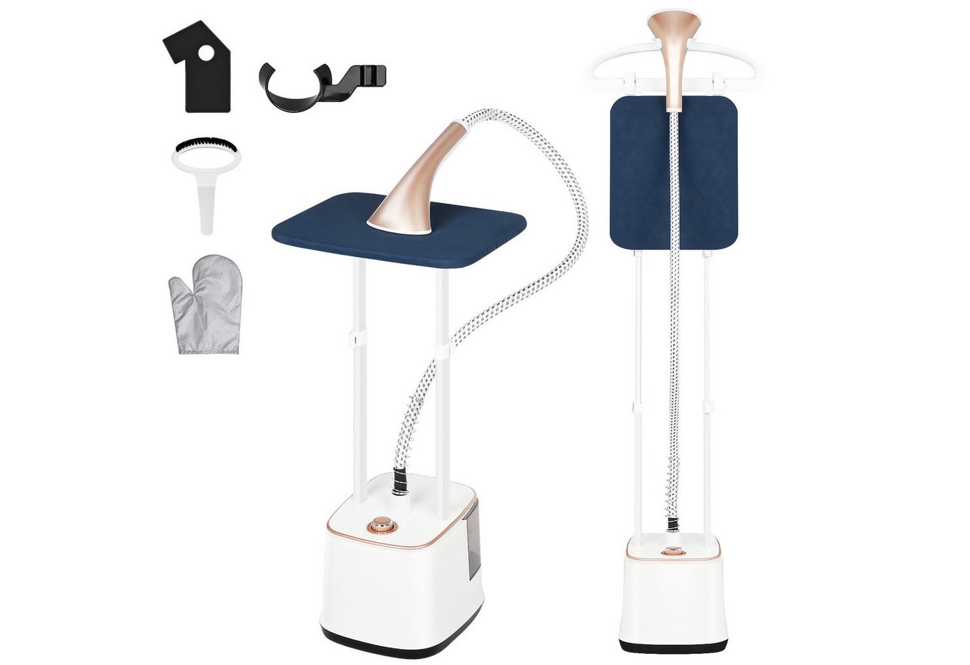 Rebonique Dampfglätter 2-in-1 Kleiderdampfer mit 2,7L Wassertank 10 Dampfstufen Dampfglätter, 2000 W, 30s Schnelles Aufheizen, Vertikaldampf & Horizontalbügeln Bild 5