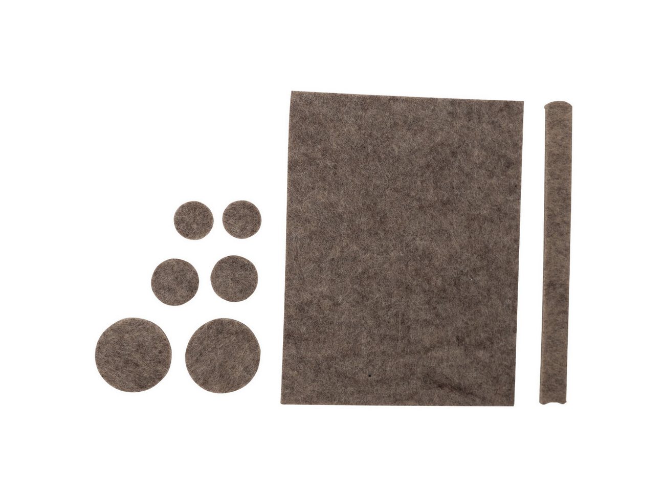 BENSON Filzgleiter Möbel-Filzgleiter Set selbstklebend 80-tlg. Bodenschutz Schalldämpfung, (80 St), mit Streifen in 2 & runden Pads in 3 Größen