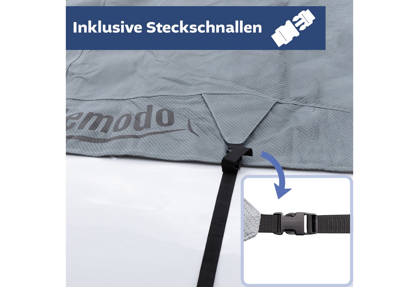 Lemodo Wohnmobilschutzhülle Dachabdeckung für Wohnmobil, mit Spanngurte und Aufbewahrungstasche Bild 4