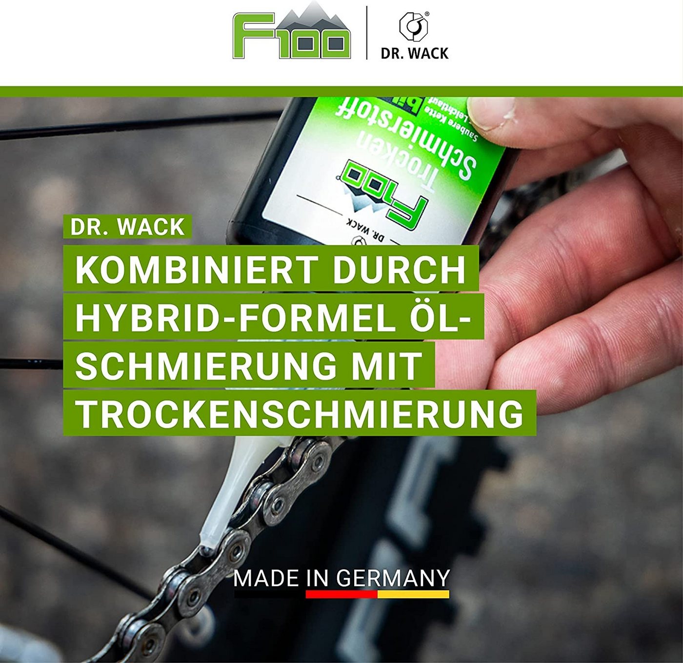DR WACK Fahrrad-Montageständer Dr.Wack F100 Fahrrad MTB Ebike Road Trocken Schmierstoff Pflege 50ml Bild 4
