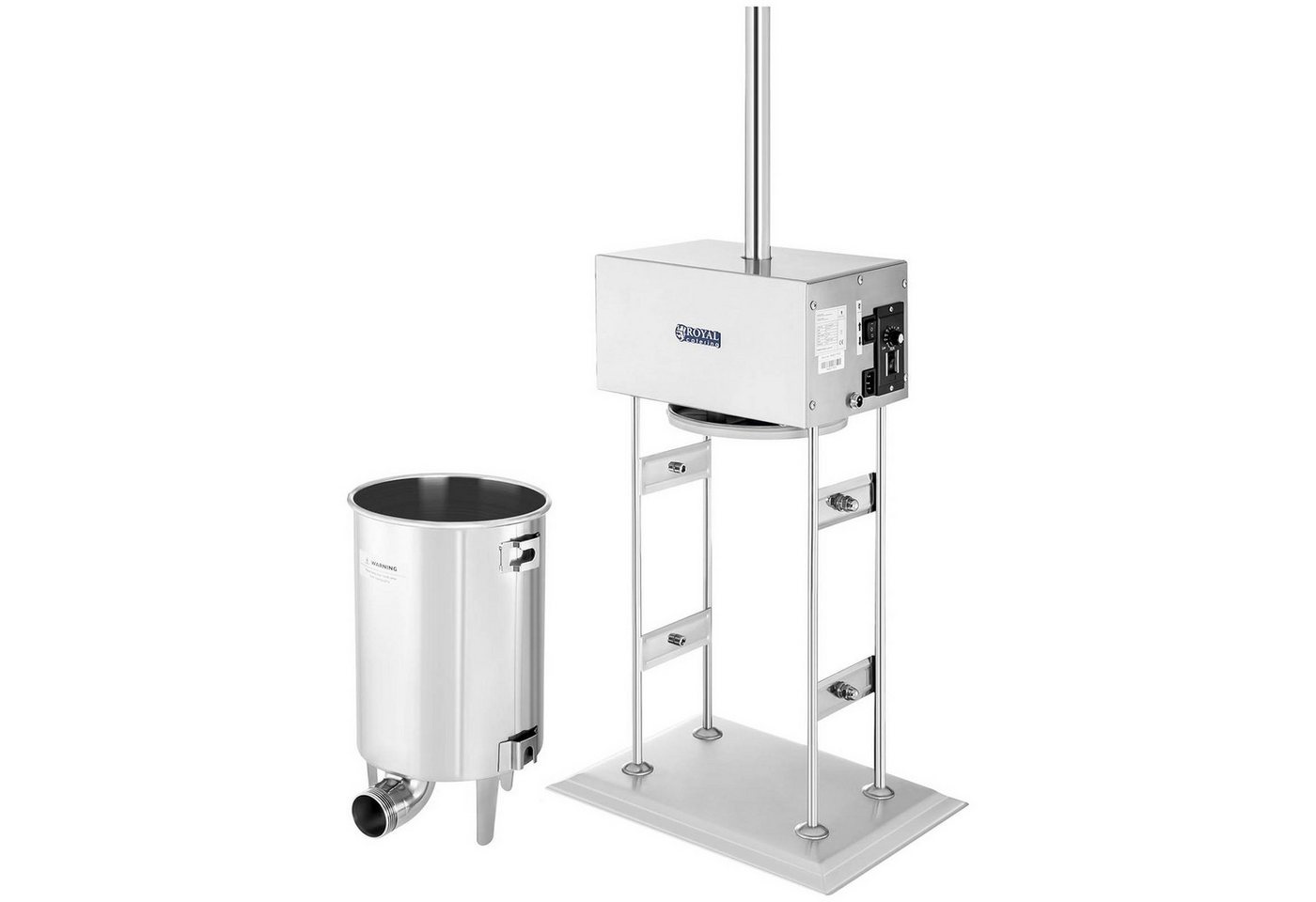 Royal Catering Wurstfüllaufsatz 10 L Wurstfüller Elektrisch Wurstfüllmaschine Fußpedal 230 W Bild 3