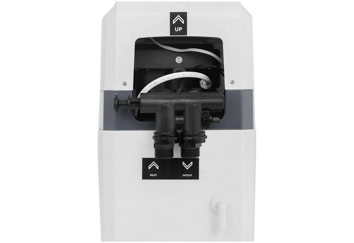 Uniprodo Kalk- und Wasserfilter Entkalkungsanlage 4-12 Personen 2,7 m³/h Wasserenthärtungsanlage LCD