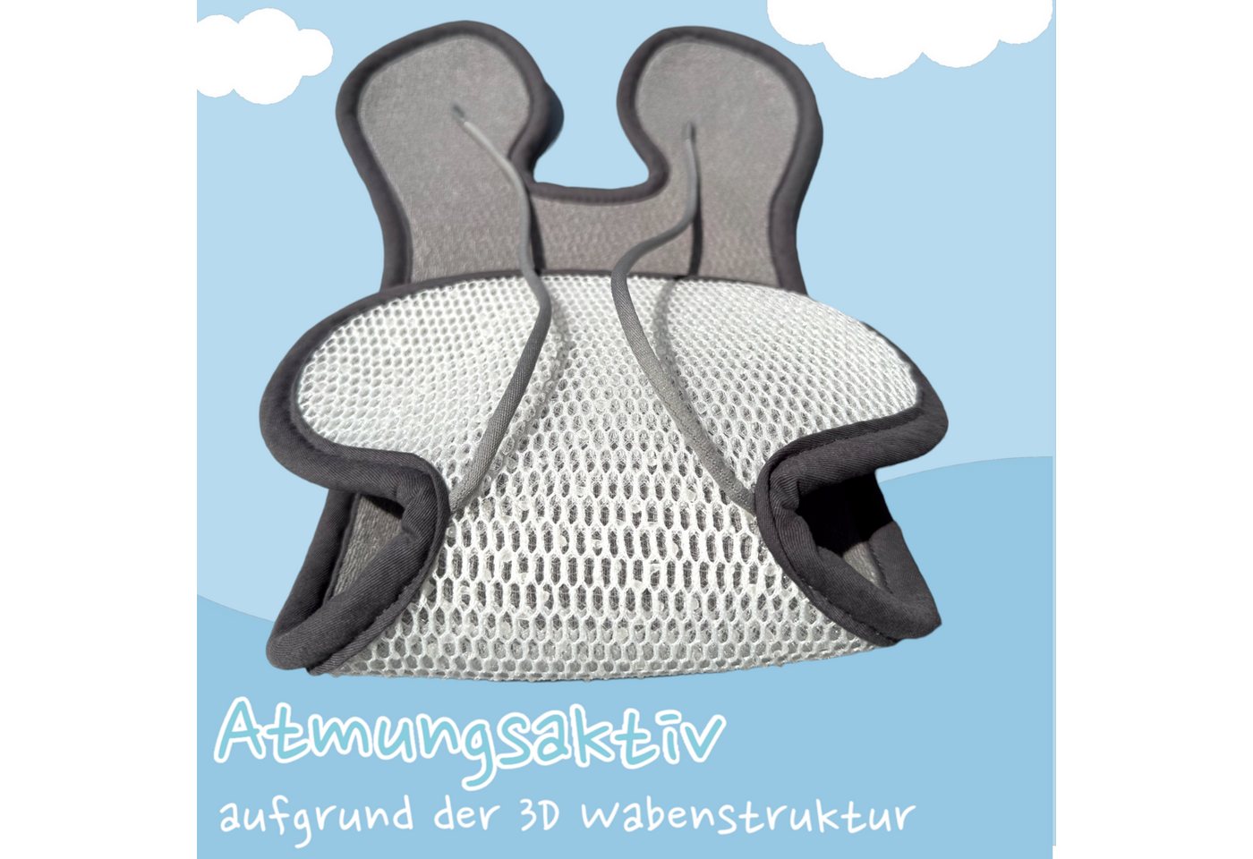 HECKBO Kinder-Sitzauflage Kinder Sitzauflage Sommer Antischwitz für Kinderwagen Bild 3