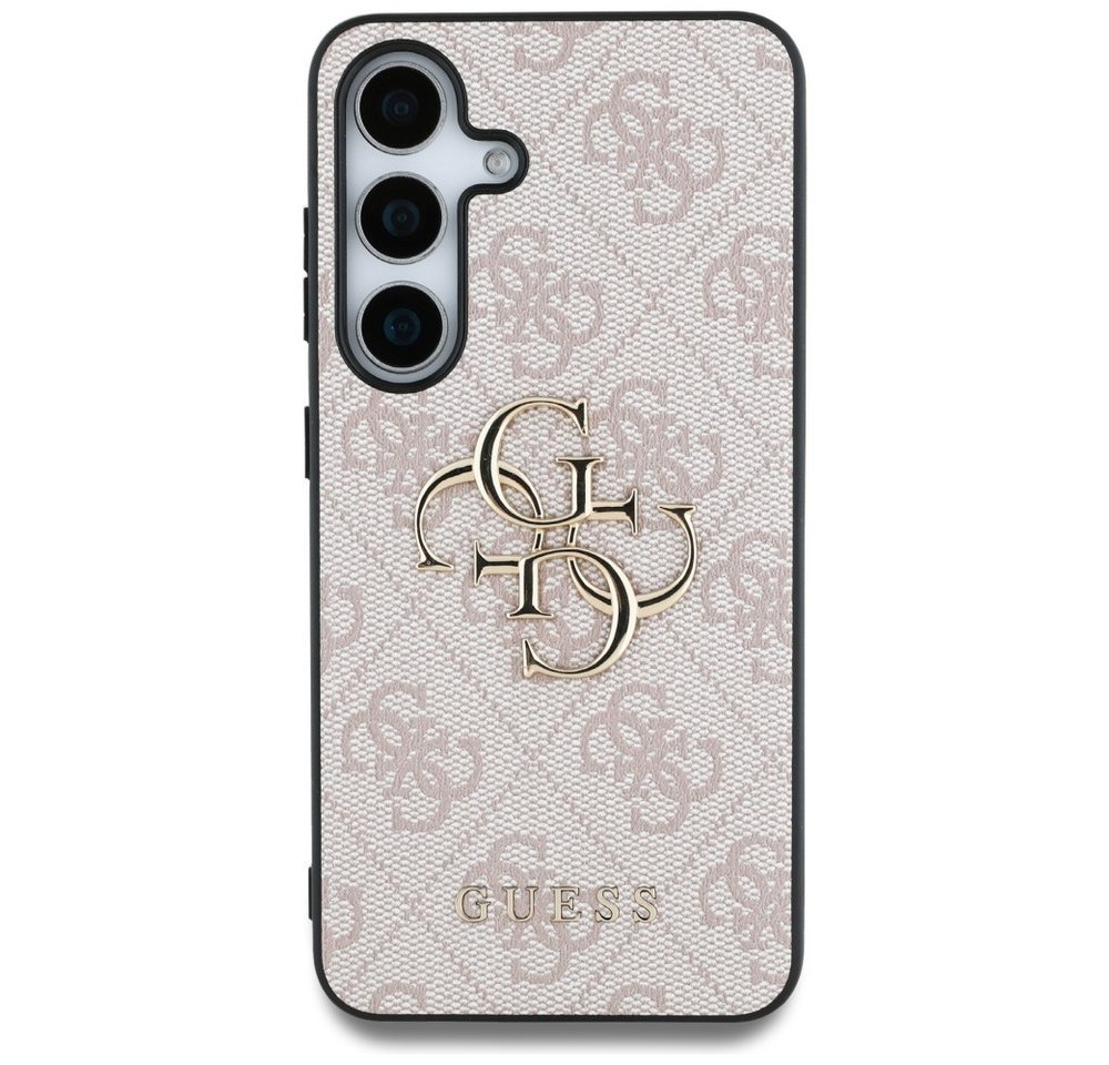 Guess Handyhülle Galaxy S25 Plus Kunstleder rosa Logo goldfarben 6,7 Zoll, Kantenschutz Bild 4