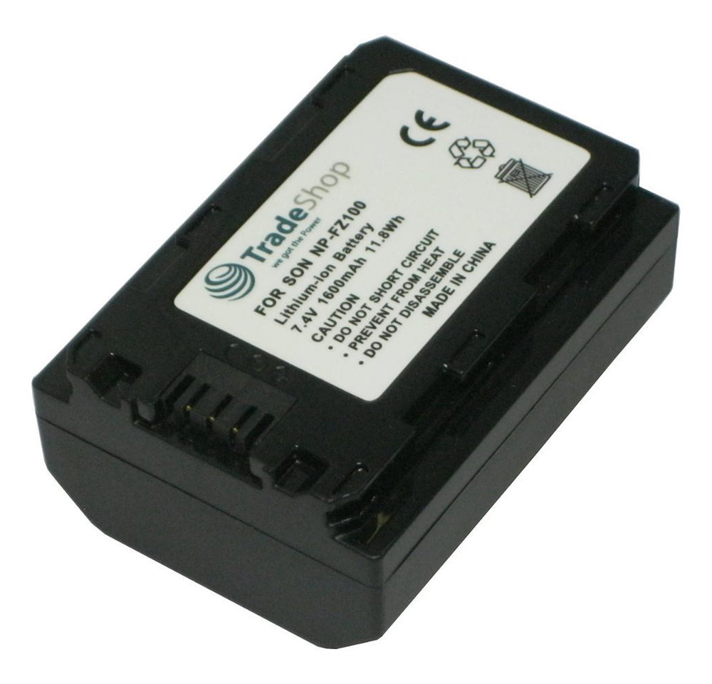 Trade-Shop Akku passend für Sony Alpha 7 III (ILCE-7M3 / ILCE-7M3K) / A7 Kamera-Akku Li-Ion 1600 mAh (7,4 V)