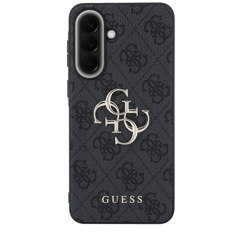 Guess Handyhülle Galaxy A57 Kunstleder grau Big Logo goldfarbig 6,7 Zoll, Kantenschutz Bild 3
