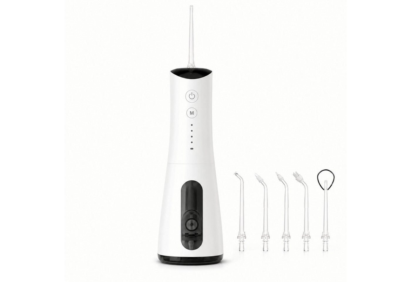 Lalano`S Cosmetics Munddusche AquaPulse Pro Kabelloser Premium Water Flosser mit 4 Modi & 5 Düsen, Aufsätze: 5 St., 360° rotierbare Düse für gründliche Mundpflege Bild 4