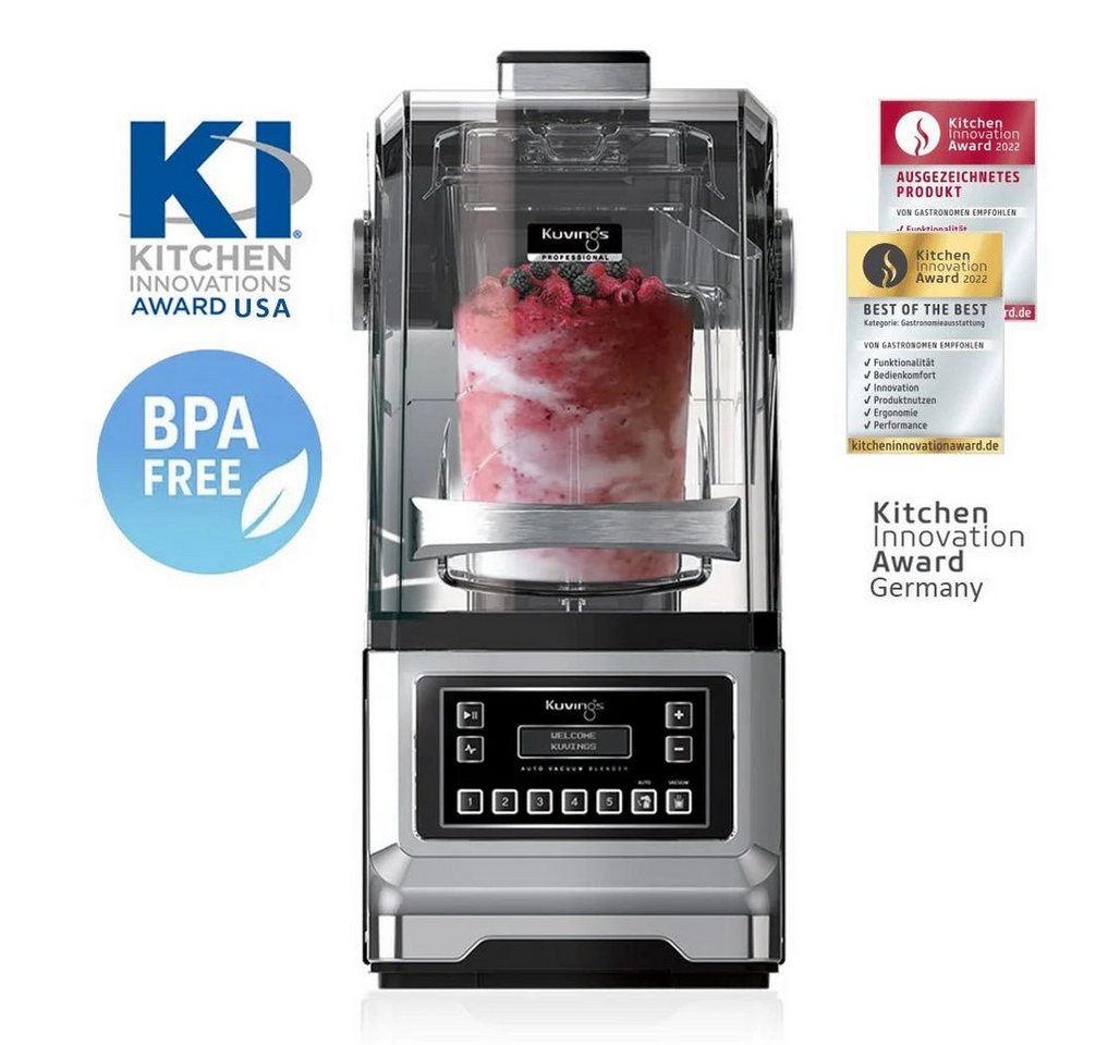 Kuvings Standmixer CB1000 Professional Auto Vakuum Blender, 1700 W, Vakuum-Taste für weniger Oxidation, Bläschen und Schichten Bild 2