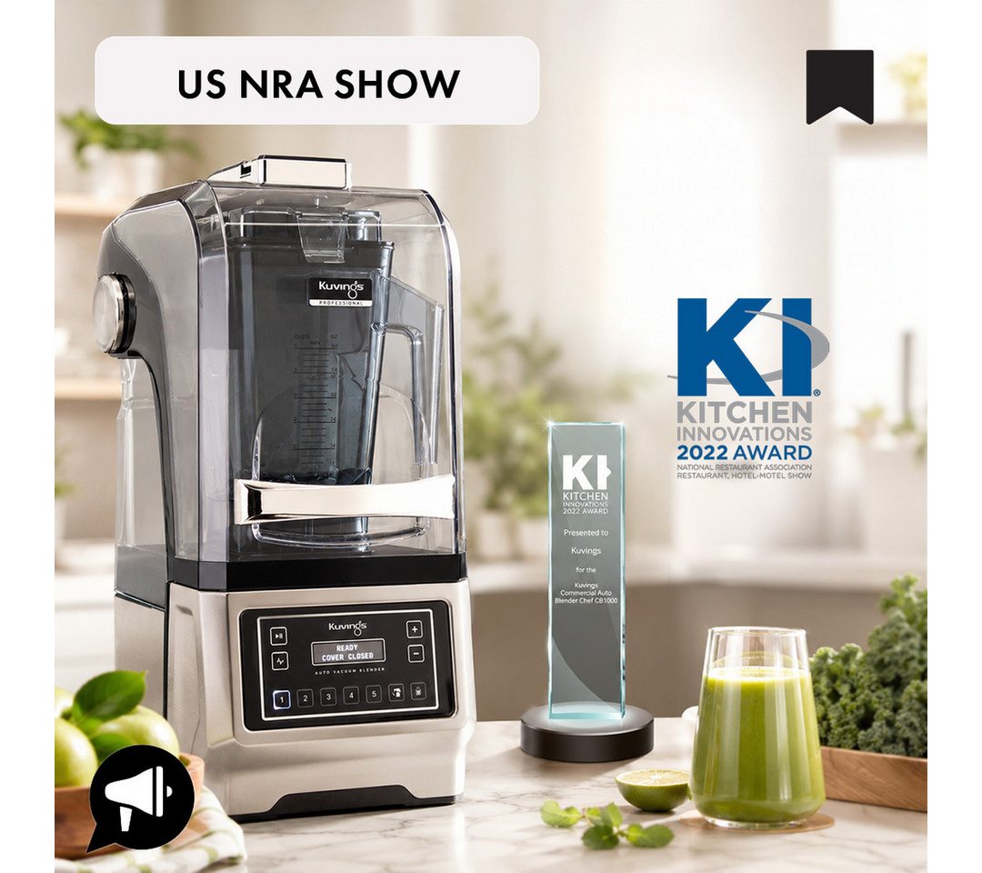 Kuvings Standmixer CB1000 Professional Auto Vakuum Blender, 1700 W, Vakuum-Taste für weniger Oxidation, Bläschen und Schichten Bild 4