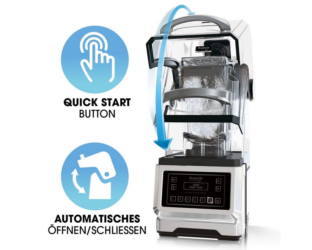 Kuvings Standmixer CB1000 Professional Auto Vakuum Blender, 1700 W, Vakuum-Taste für weniger Oxidation, Bläschen und Schichten Bild 5