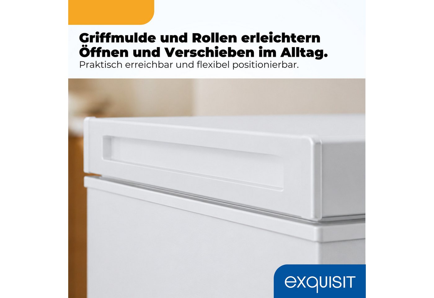 exquisit Gefriertruhe GT5150-E-041E, 70,5 cm breit, 142 l, 142 l Nutzinhalt, 4 Sterne Fach 142,0 l, 7,0 kg, Energieklasse E Bild 4