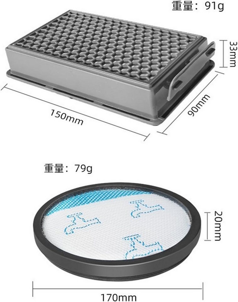 FELIXLEO Filter-Set HEPA Filter für Rowenta RO4823EA RO4811EA RO4871EA Staubsaugerzubehör Bild 4
