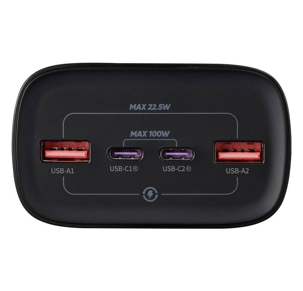 VOLTCRAFT VC-PBP3011PS Powerbank 40000 mAh USB PD 3.0 LiPo Silber (matt) Powerbank Bild 3