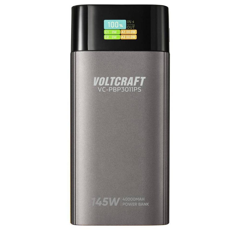 VOLTCRAFT VC-PBP3011PS Powerbank 40000 mAh USB PD 3.0 LiPo Silber (matt) Powerbank Bild 5