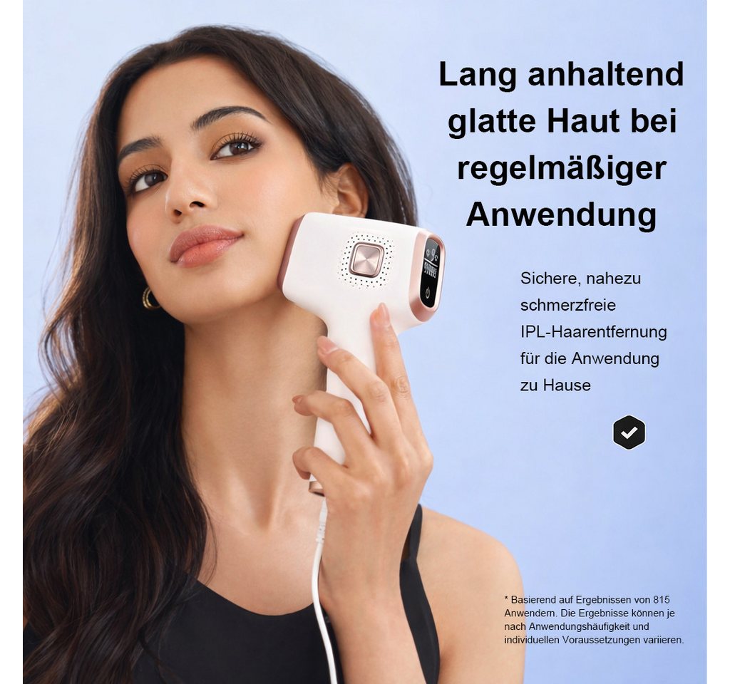 Futicare IPL-Haarentferner mit Gefrierfunktion, 9 Energiestufen, Auto & Manuell, LCD-Display, 999.999 Blitze für Zuhause Lichtimpulse Bild 2