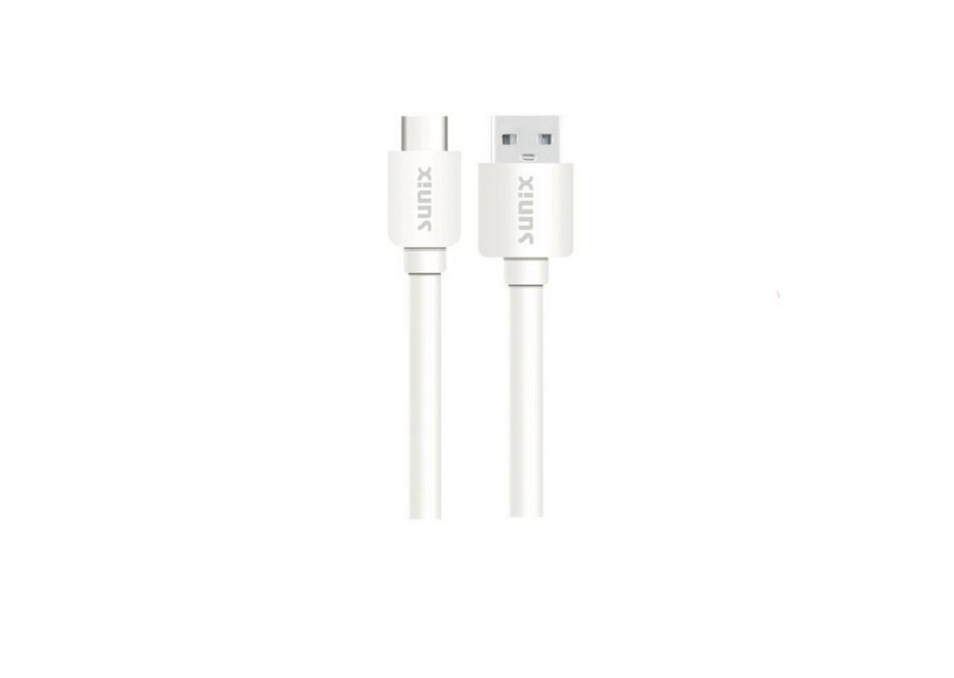 Sunix Sunix 1,2m Ladekabel Typ-C Anschluss Ladegerät Daten Transfer USB Weiß USB-Kabel, USB-C
