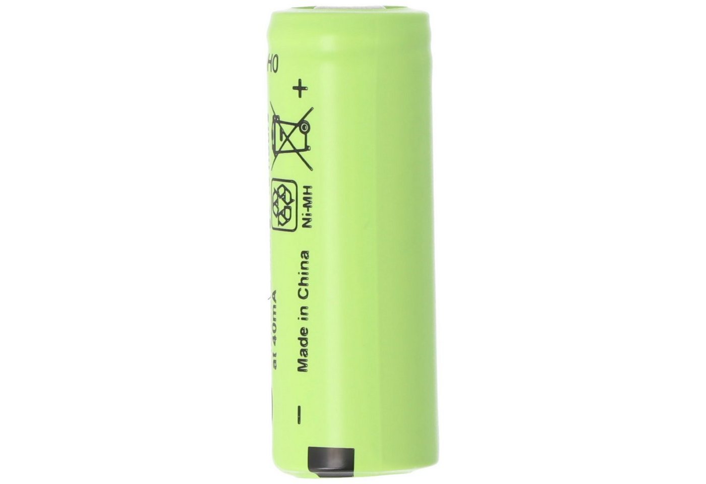 AccuCell Akku NiMH 2/3AAA Flat Top 1,2 Volt mit 400mA ohne Kopf 29x10mm Akku 400 mAh (1,2 V) Bild 3