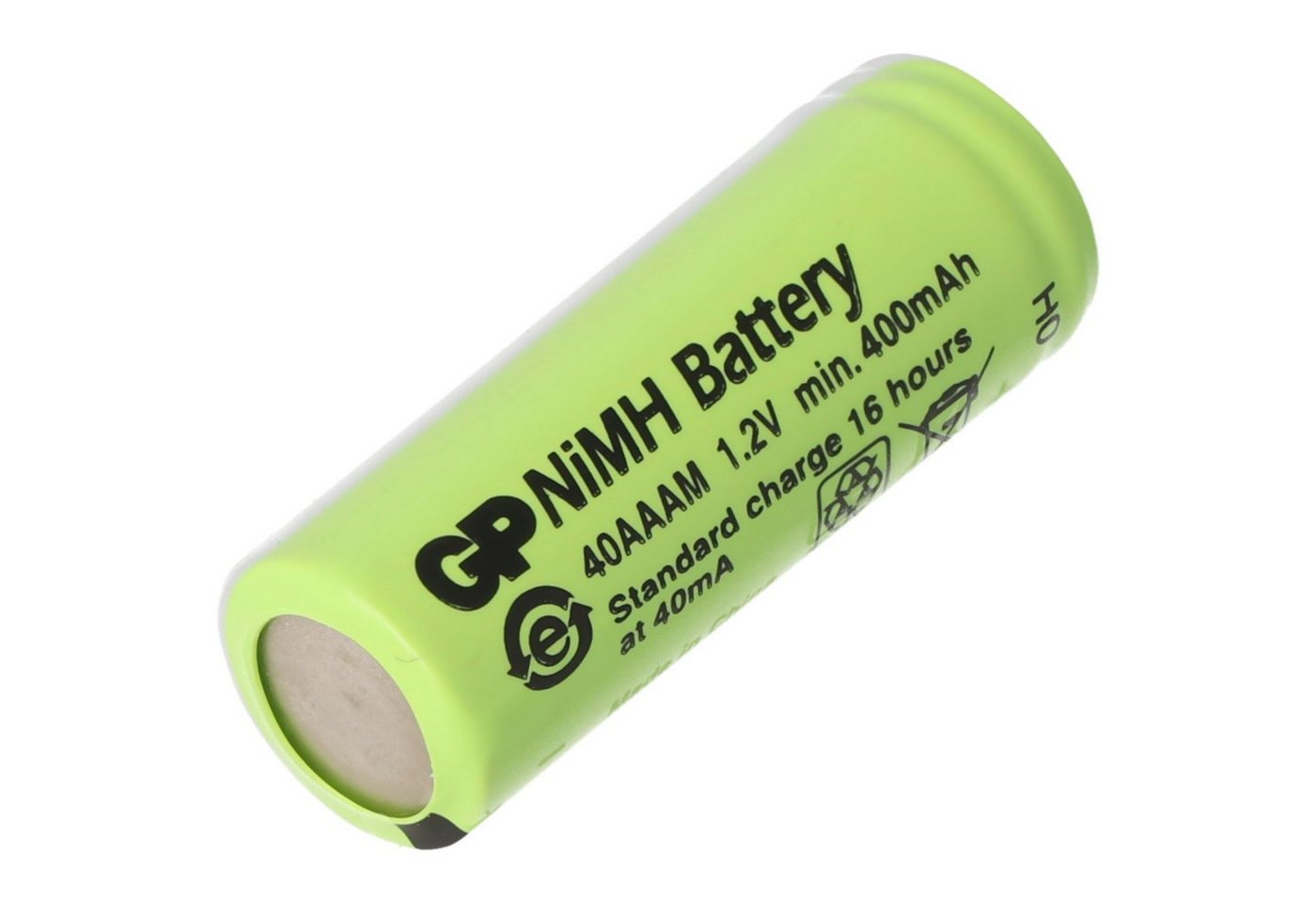AccuCell Akku NiMH 2/3AAA Flat Top 1,2 Volt mit 400mA ohne Kopf 29x10mm Akku 400 mAh (1,2 V) Bild 5