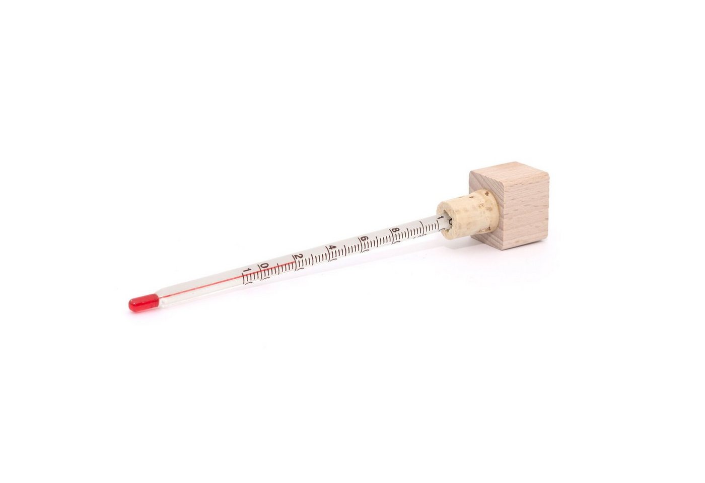 Lantelme Kochthermometer in Holzbox Teethermometer Analog Teeglas Teekanne Tee Thermometer, Deutsche Herstellung, mit Aufdruck für Teetemperaturen Bild 4