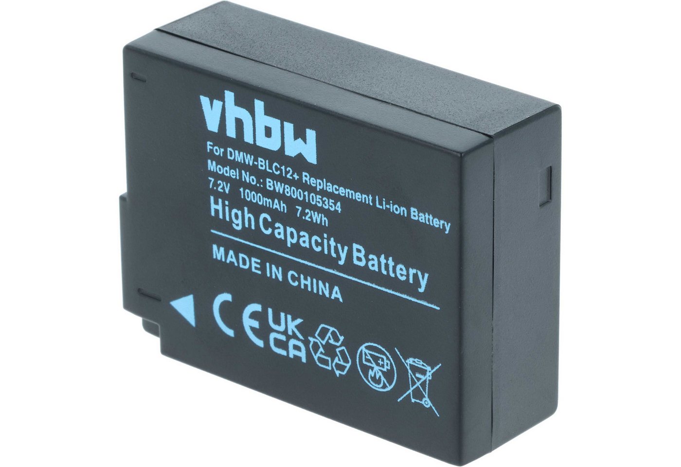 vhbw Akku passend für Panasonic Lumix DMC-FZ200, DMC-FZ2000, DC-FZ1000 II, Kamera-Akku Akku Li-Ion 1000 mAh (7,2 V, 2 St), Leistungsfähige Austausch-Akkus für Digitalkamera, Spiegelreflexkamera Bild 2