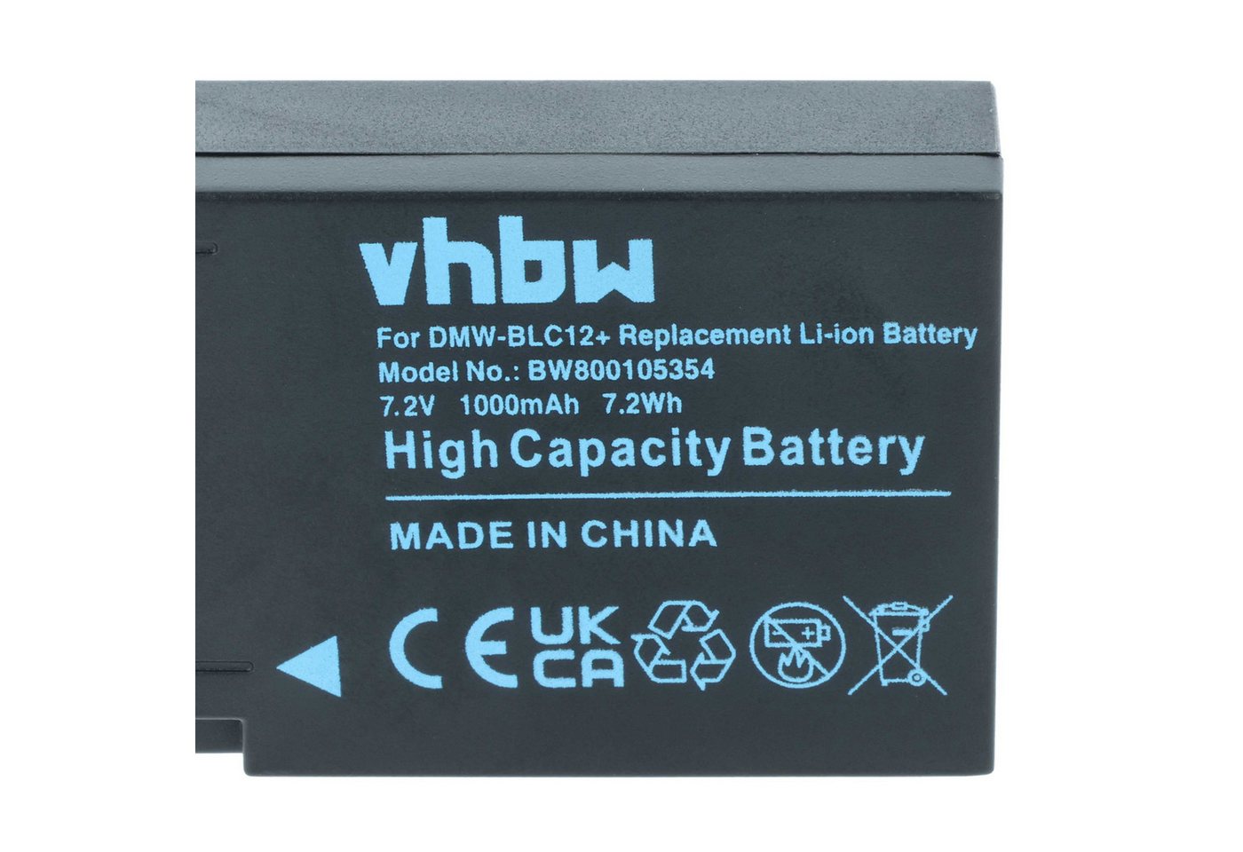 vhbw Akku passend für Panasonic Lumix DMC-FZ200, DMC-FZ2000, DC-FZ1000 II, Kamera-Akku Akku Li-Ion 1000 mAh (7,2 V, 2 St), Leistungsfähige Austausch-Akkus für Digitalkamera, Spiegelreflexkamera Bild 5