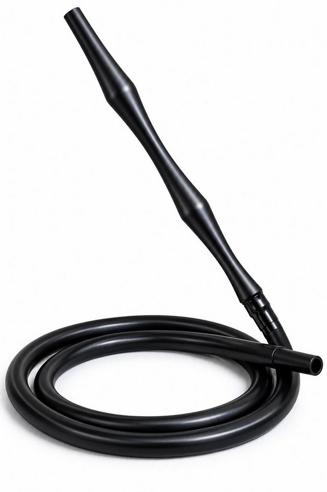 BAYLI flexibler Schlauch Bayli 1,45 m Soft Touch Shisha Silikonschlauch mit Mundstück + Adapter, Zubehör für Shisha, Wasserpfeife Bild 2