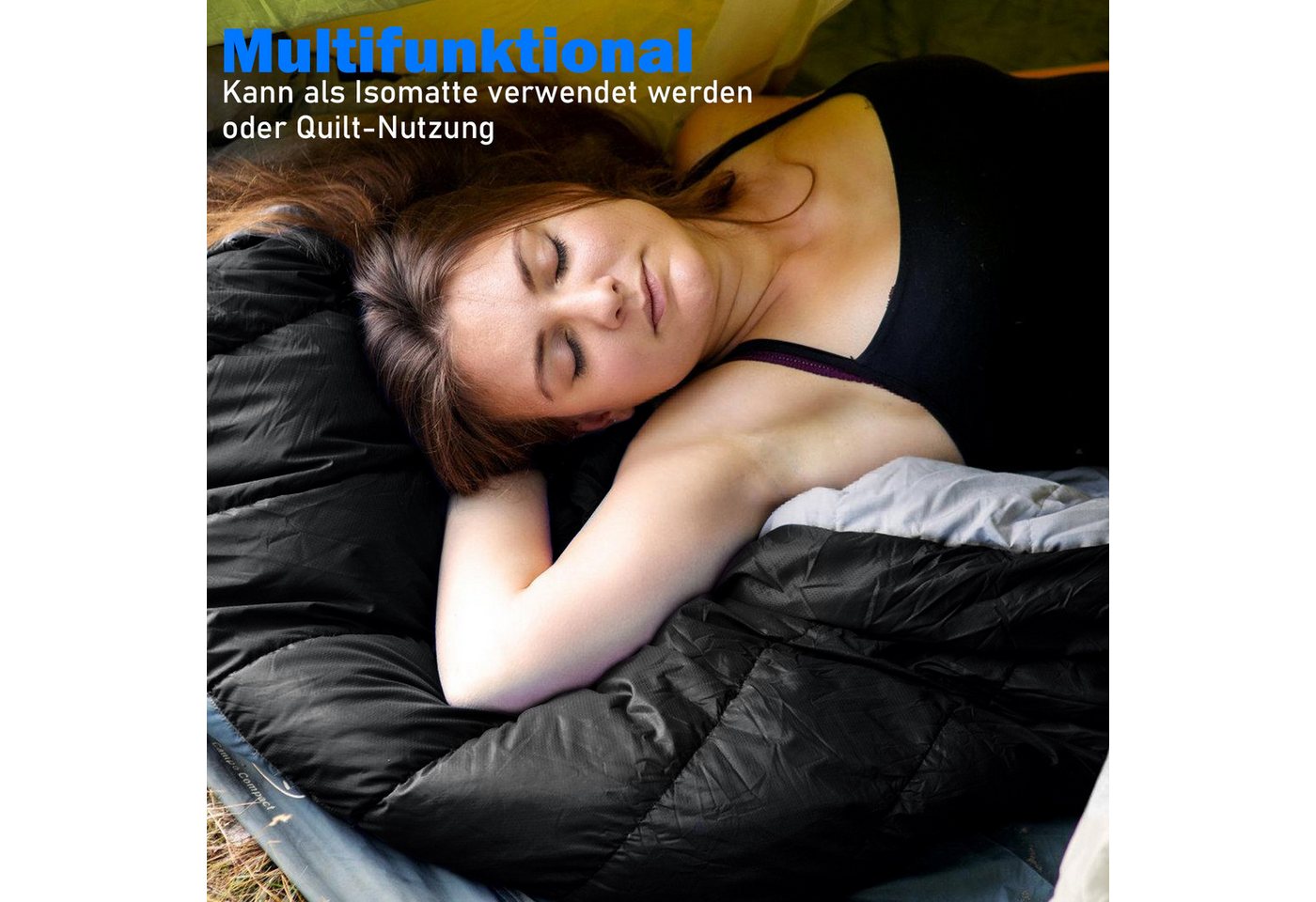 CALIYO Mumienschlafsack Mumienschlafsack – Schlafsack Winter und Sommer, -10°C bis 10°C, Wasserabweisend und Windschutz - Ultraleicht - Outdoor Campen Bild 3
