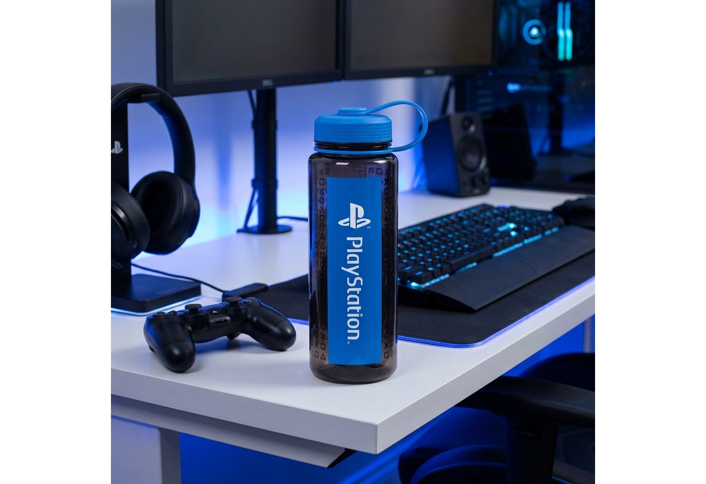 Kids Euroswan Trinkflasche Sony Playstation XL Sport Wasserflasche Flasche 1000 ml