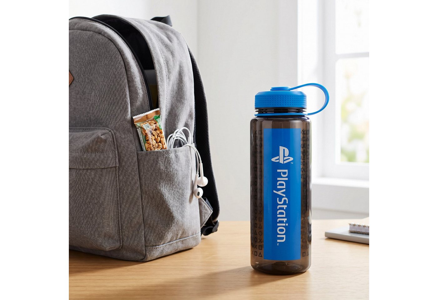 Kids Euroswan Trinkflasche Sony Playstation XL Sport Wasserflasche Flasche 1000 ml Bild 2