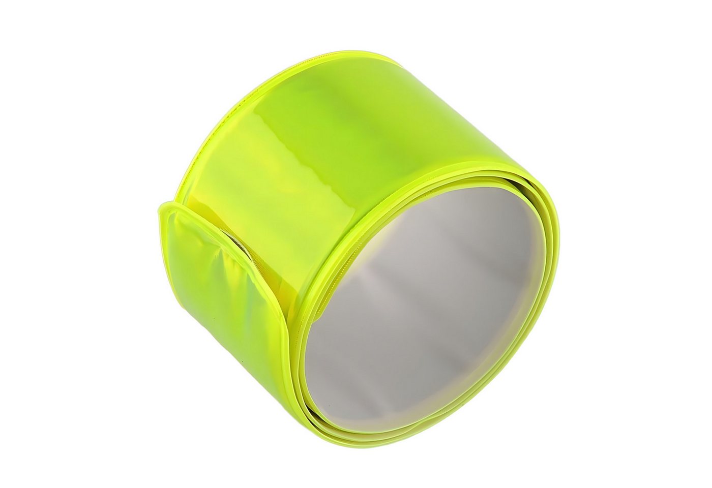 AVANA Reflektorband reflektierendes Schnapparmband Reflektor Armband Klatscharmband Joggen, Fahrrad, Leuchtarmband, Neon-Gelb Bild 2