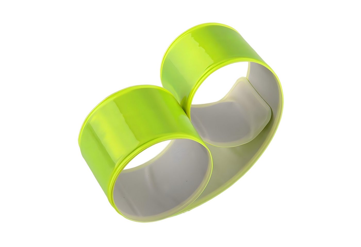 AVANA Reflektorband reflektierendes Schnapparmband Reflektor Armband Klatscharmband Joggen, Fahrrad, Leuchtarmband, Neon-Gelb Bild 4