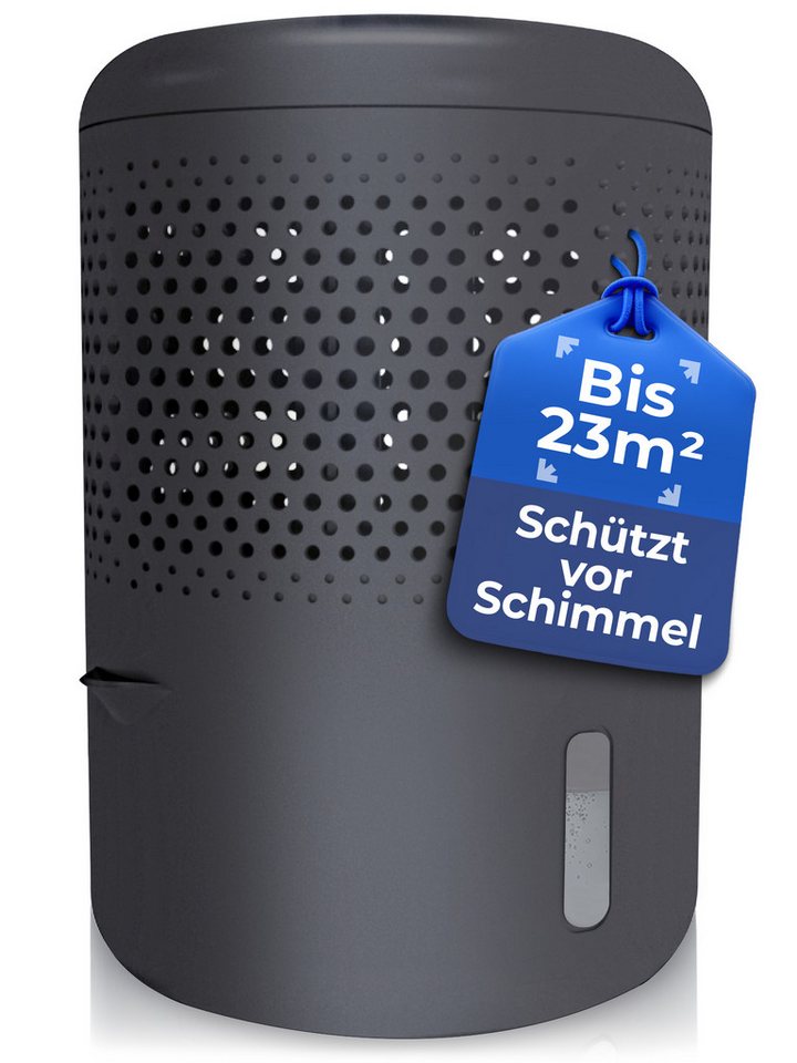 BonAura Luftentfeuchter ohne Strom, für 55 m³ Räume, Tank 1 l, Schutz vor Schimmel und muffigen Gerüchen