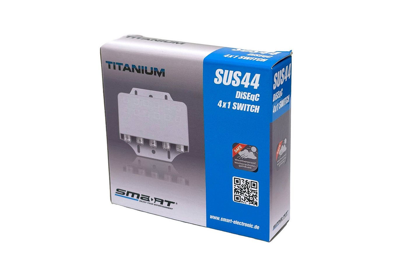 HB-DIGITAL SAT-Multischalter Schalter DiSEqC Smart Titanium 4/1 Switch Bild 2