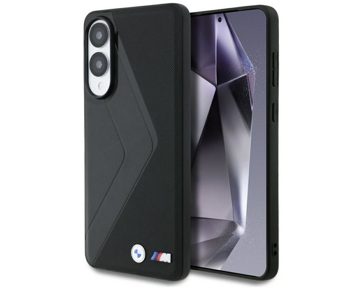 BMW Handyhülle Oversized Stripes Magnetring für Samsung Galaxy S25 Edge 6,8, BMW Lederhülle mit übergroßen Streifen und integriertem Magnetring Bild 3
