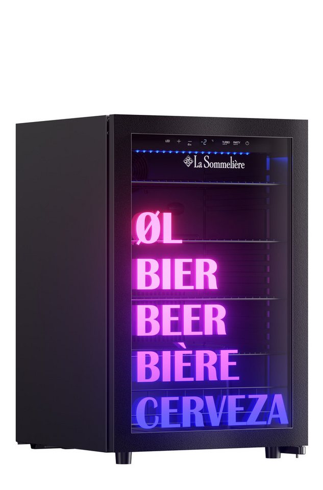 La Sommelière Getränkekühlschrank BEER150, schnellkühl Funktion, -6°C bis +18°C – 128 L, LED-Beleuchtung Bild 2