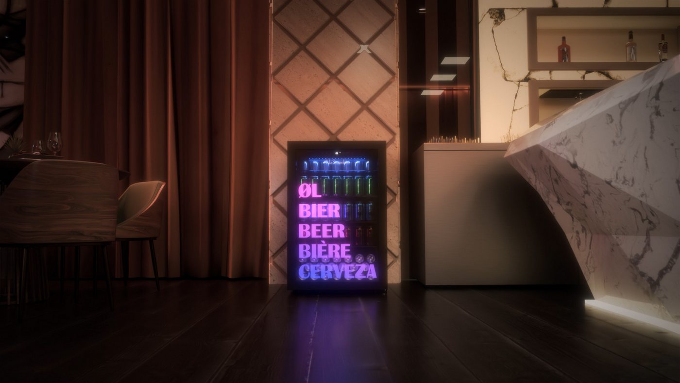 La Sommelière Getränkekühlschrank BEER150, schnellkühl Funktion, -6°C bis +18°C – 128 L, LED-Beleuchtung Bild 3