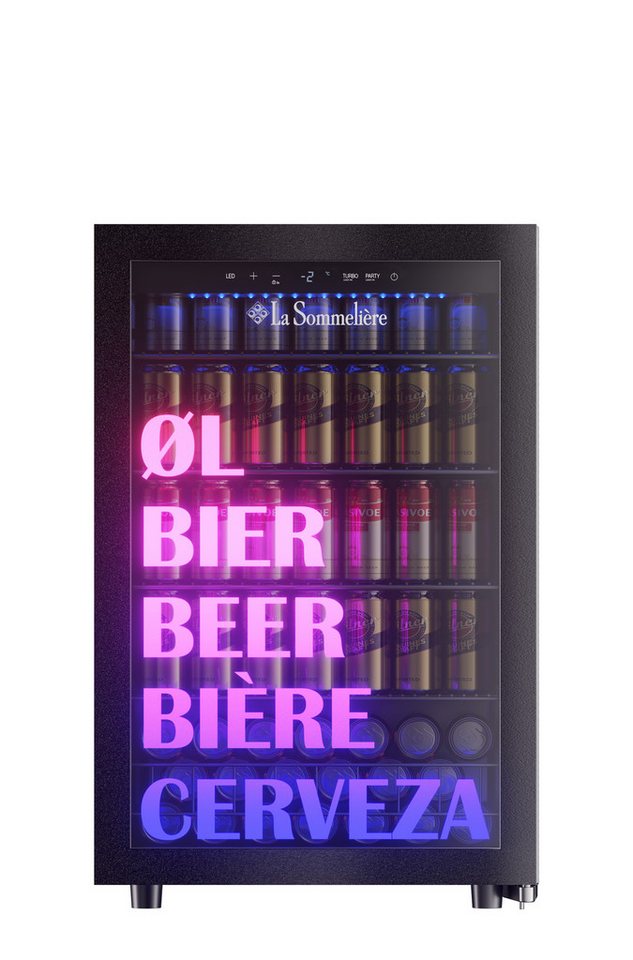 La Sommelière Getränkekühlschrank BEER150, schnellkühl Funktion, -6°C bis +18°C – 128 L, LED-Beleuchtung Bild 4