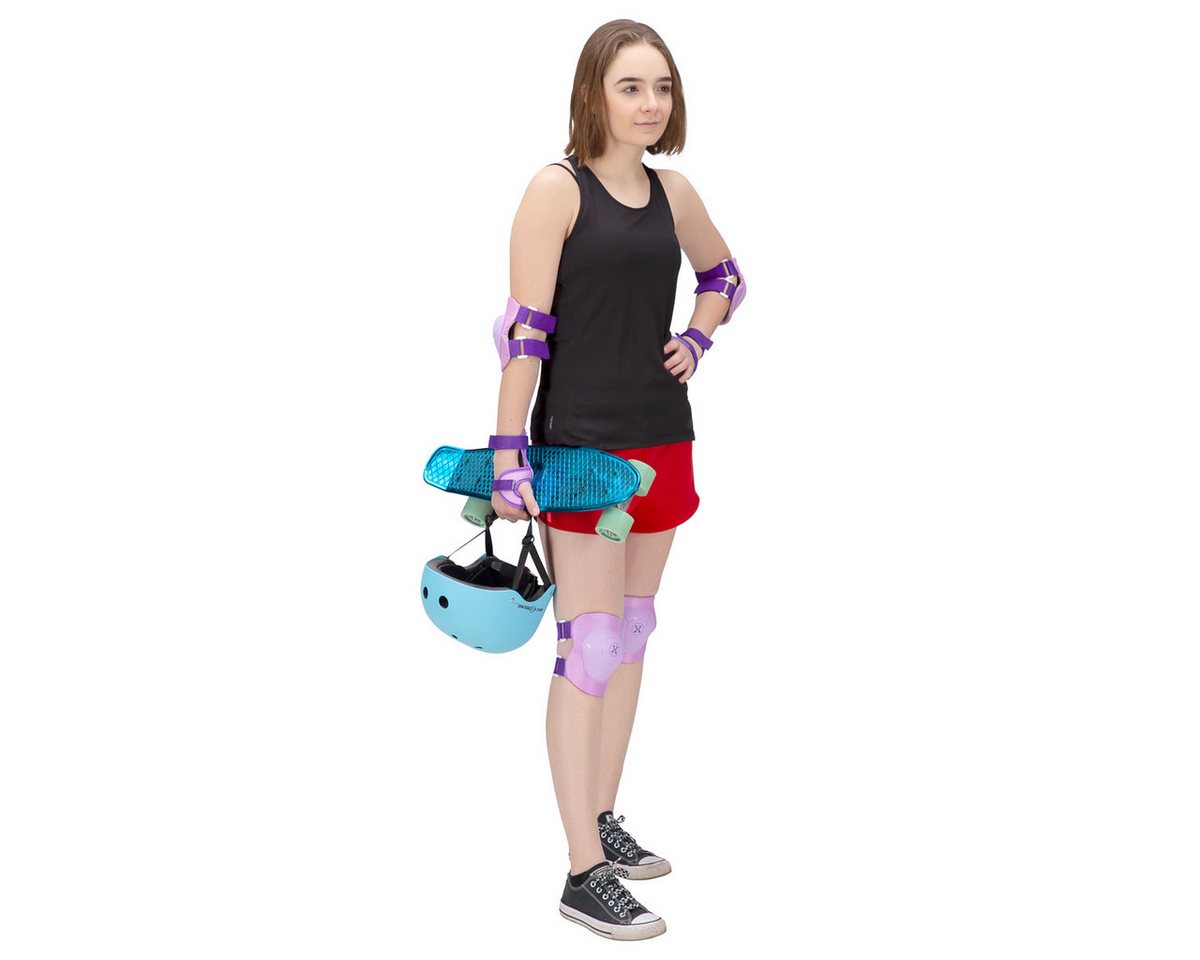 NILS EXTREME Protektoren-Set Inlineskates Skateboard Protektoren Schützer Schoner Set (6-tlg), Schutz für Handgelenke, Ellenbogen und Knie Bild 4