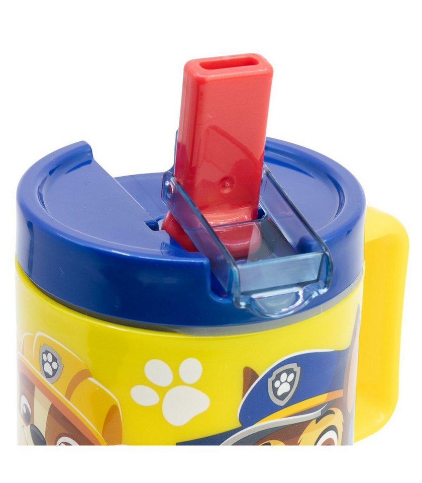 PAW PATROL Isolierflasche Trinkbecher 530 ml Kinder Mug mit Auslaufschutz mit Klappöffnung Bild 3