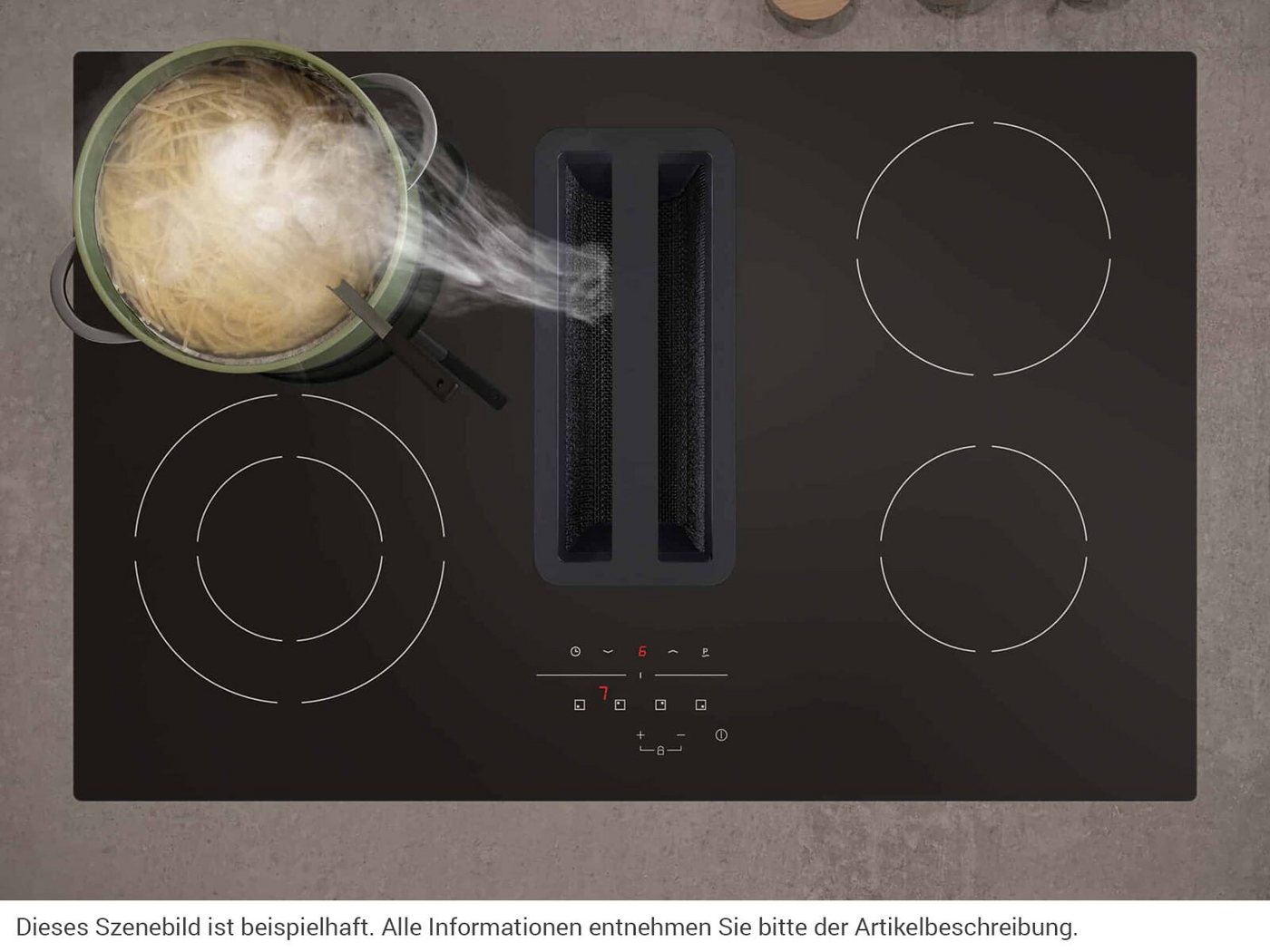 Silverline Kochfeld mit Dunstabzug FLPHK820ESR, TouchControl-Bedienung Bild 3