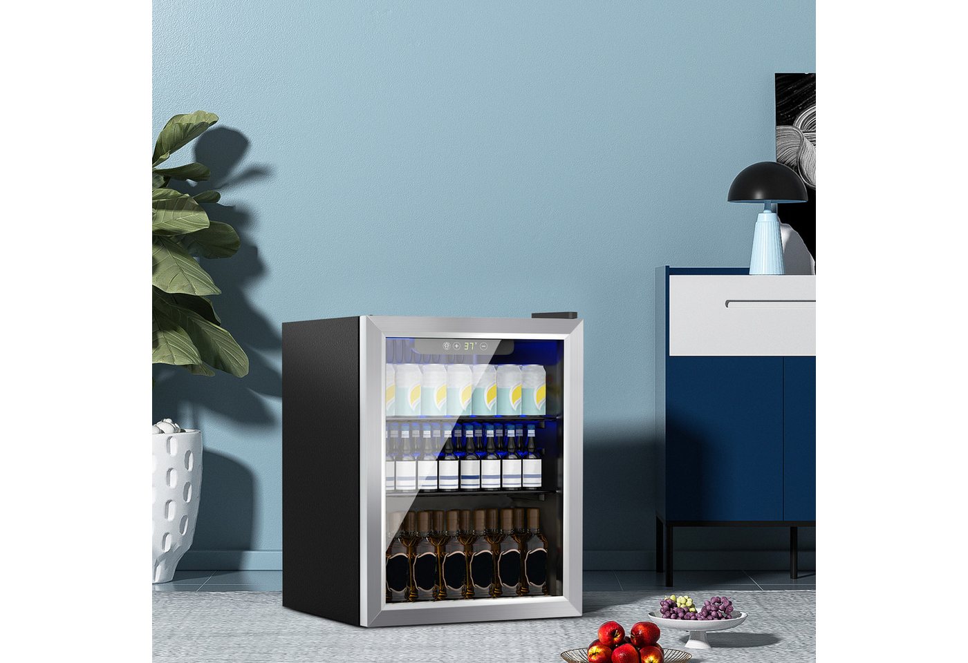 DollarDash Getränkekühlschrank JC-48-F, 57.5 cm hoch, 41.5 cm breit, LED-Leuchte, Hochentwickelte Temperatursteuerung, Energieeffizient Bild 2