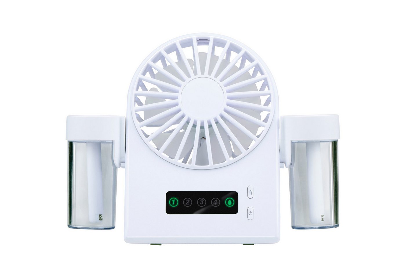 HAC24 Tischventilator Mini Akku Wasser Ventilator Mobiler Tischlüfter, mit Sprühnebel 12 × 15 × 5 cm 4 Stufen USB-C Bild 2