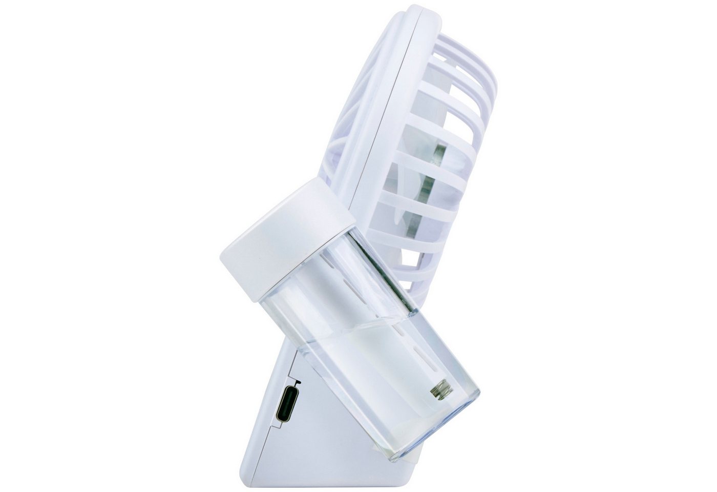 HAC24 Tischventilator Mini Akku Wasser Ventilator Mobiler Tischlüfter, mit Sprühnebel 12 × 15 × 5 cm 4 Stufen USB-C Bild 4