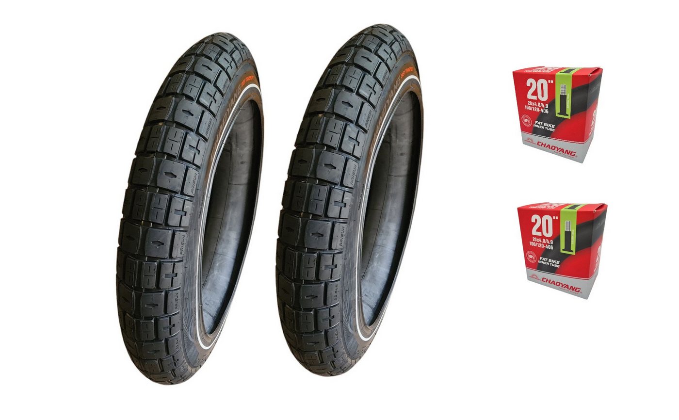 Chaoyang Fahrradreifen Fatbike Easy Transport 20x4.0 100-406 Pannenschutz inkl. 2 Schläuche, (4-tlg) Bild 5