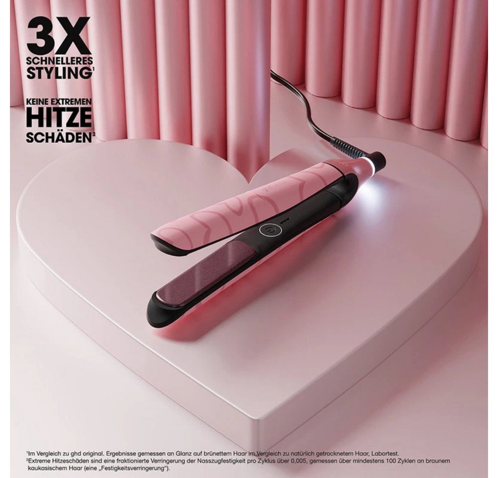 GHD Glätteisen chronos HD Motion-Responsive Styler – Dusted Pink Limited Edition Hochwertige Ultra-Gloss-Beschichtung, Inklusive farblich passender Hitzeschutz-Tasche Bild 5