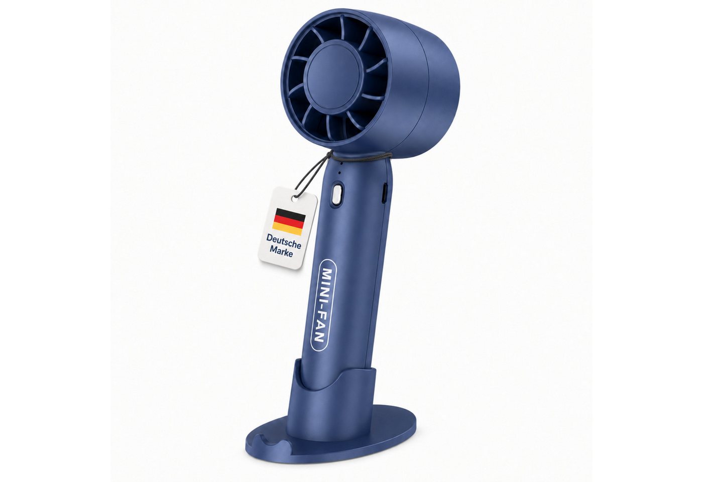 HS.SUPPLY Handventilator Mini Ventilator mit Akku, 3 Stufen, Standfuß, leise & tragbar, 2-in-1 Hand- und Tischventilator mit 3 Geschwindigkeitsstufen Bild 5