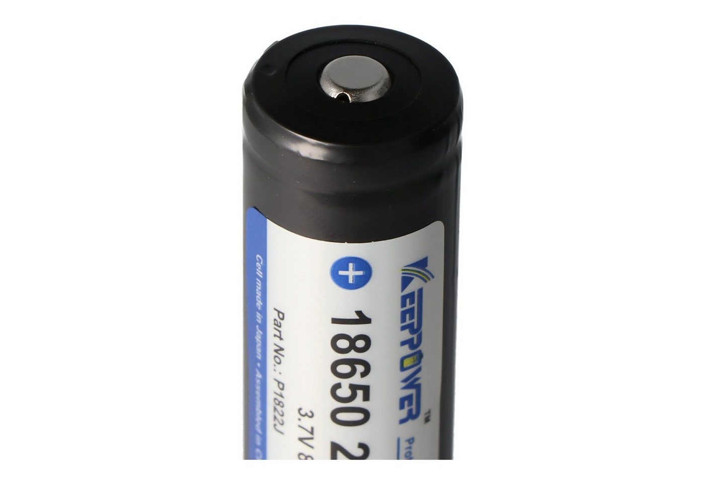 Keeppower Keeppower 18650 - 2200mAh, 3,7V Li-Ion-Akku geschützt 68,9x18,5mm Akku 2200 mAh (3,7 V)