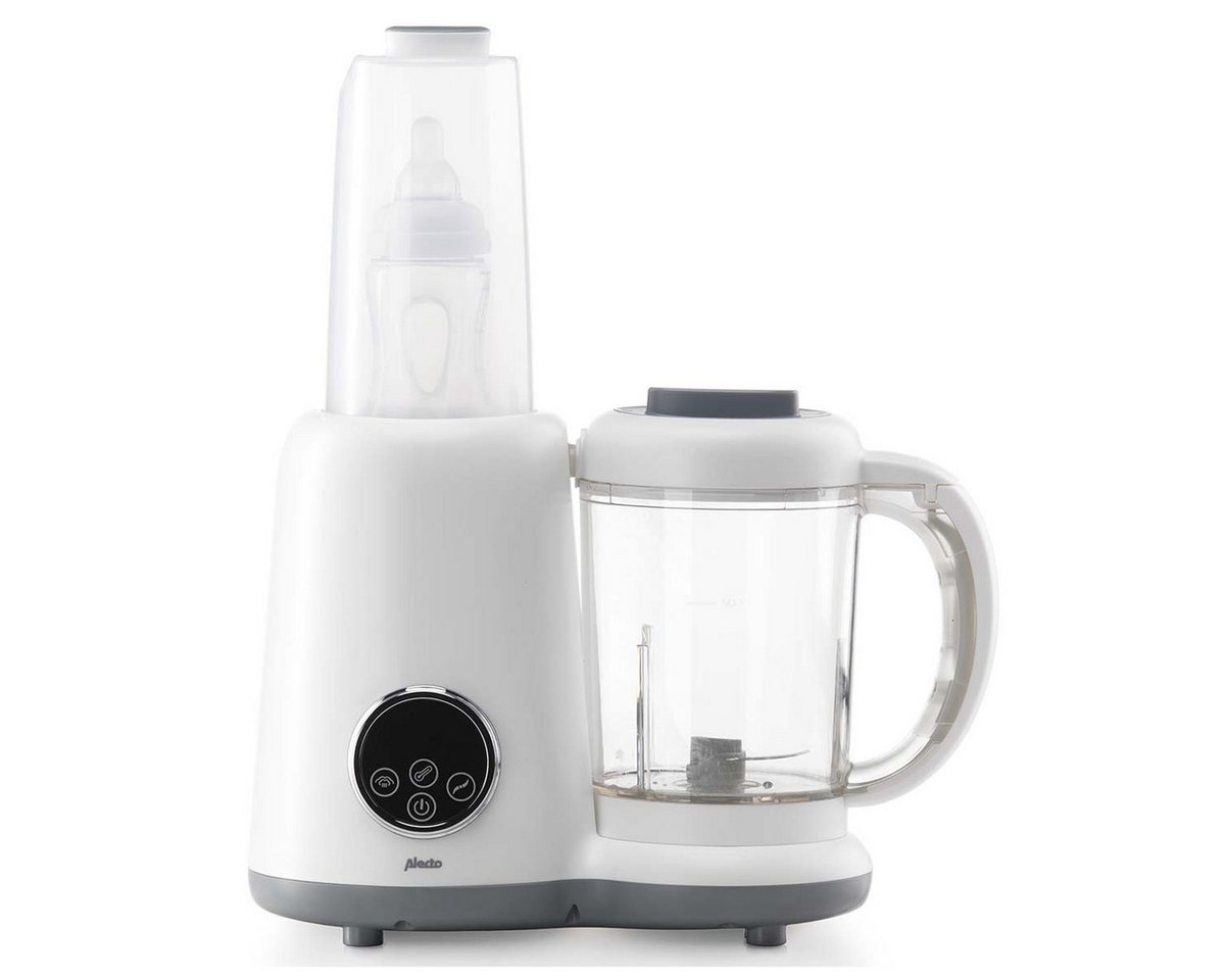 Alecto Babynahrungszubereiter BFP-66, 300 W, 0.57 l Schüssel, Dampfen, Pürieren, Erhitzen, Flaschenwärmer, Sterilisieren